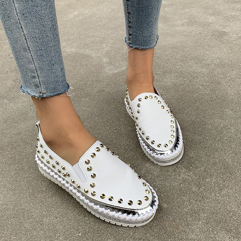 Rivet Flat Sneakers