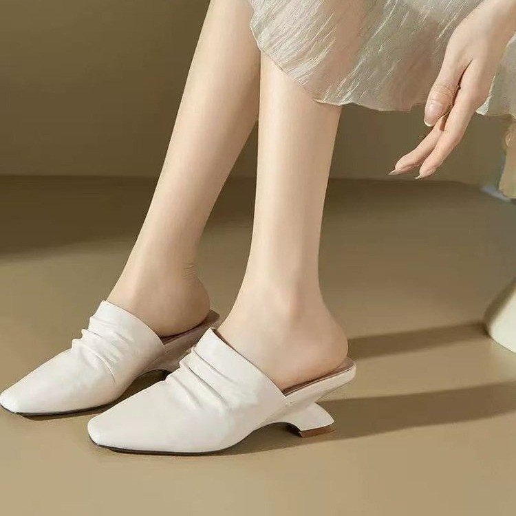 Leather French Style Slippers