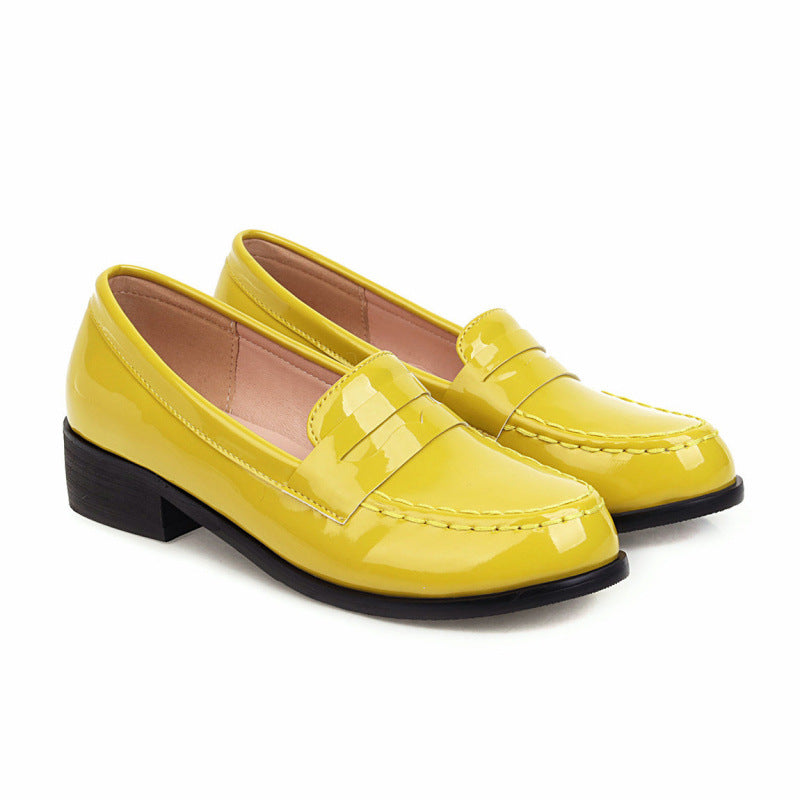 Retro Casual Solid Flats