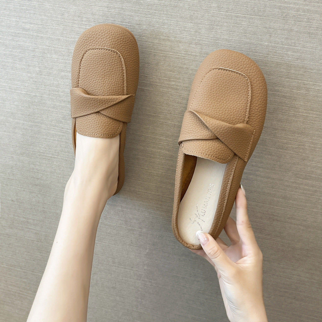 Closed Toe Half Loafer Slippers
