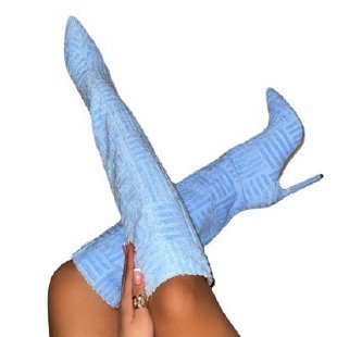 Pointed Toe Thermal Towel Boots