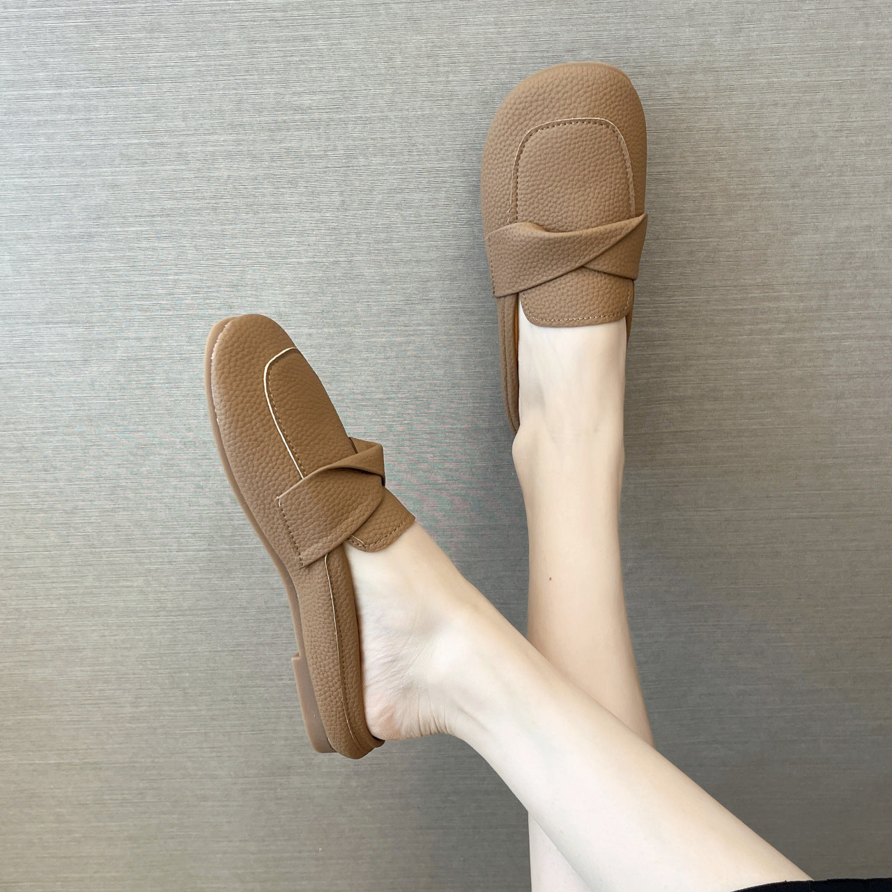 Closed Toe Half Loafer Slippers