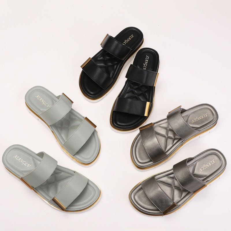 Velcro Platform Slippers