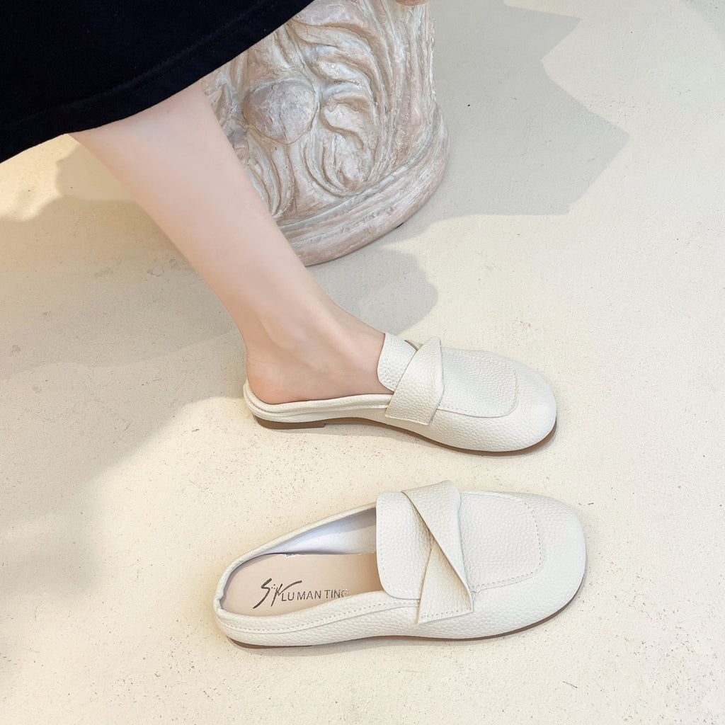 Closed Toe Half Loafer Slippers