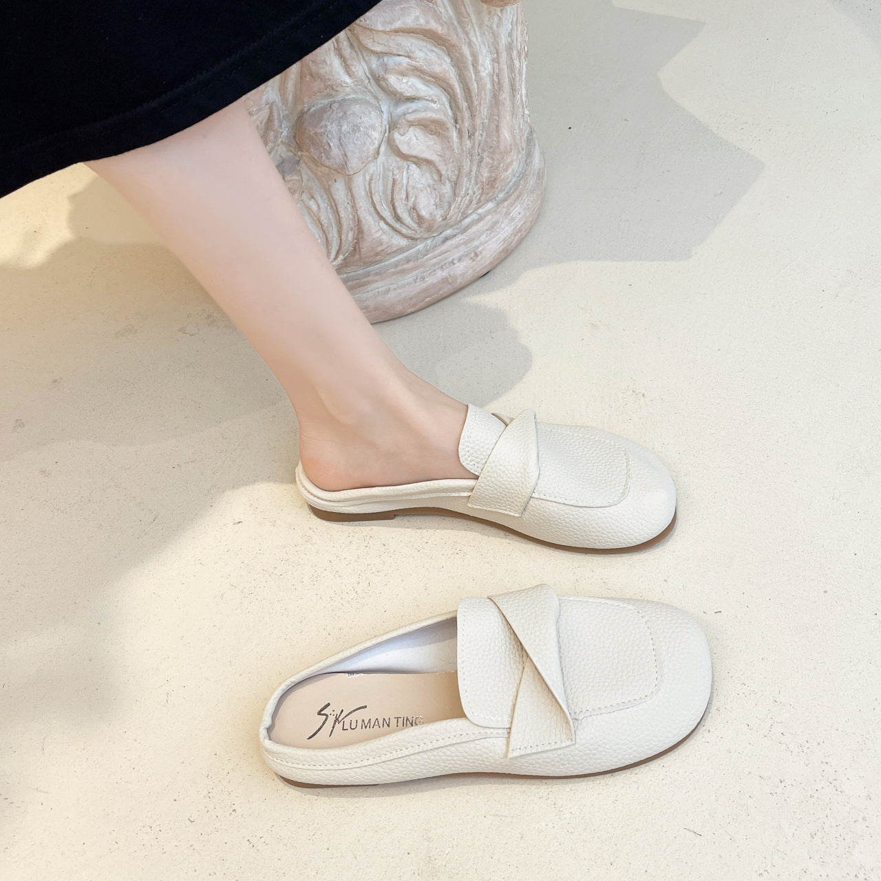 Closed Toe Half Loafer Slippers