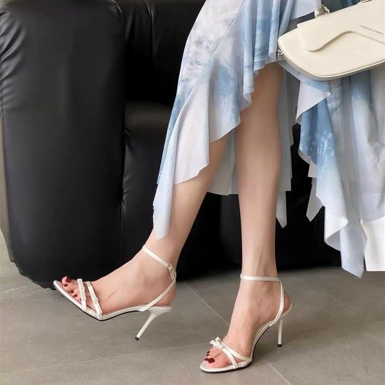 Ankle Strap Sharp Pointed Slender Heel Sandals