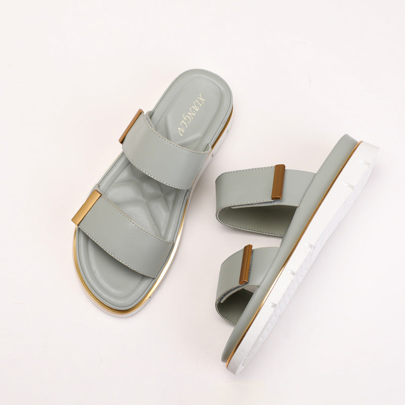 Velcro Platform Slippers