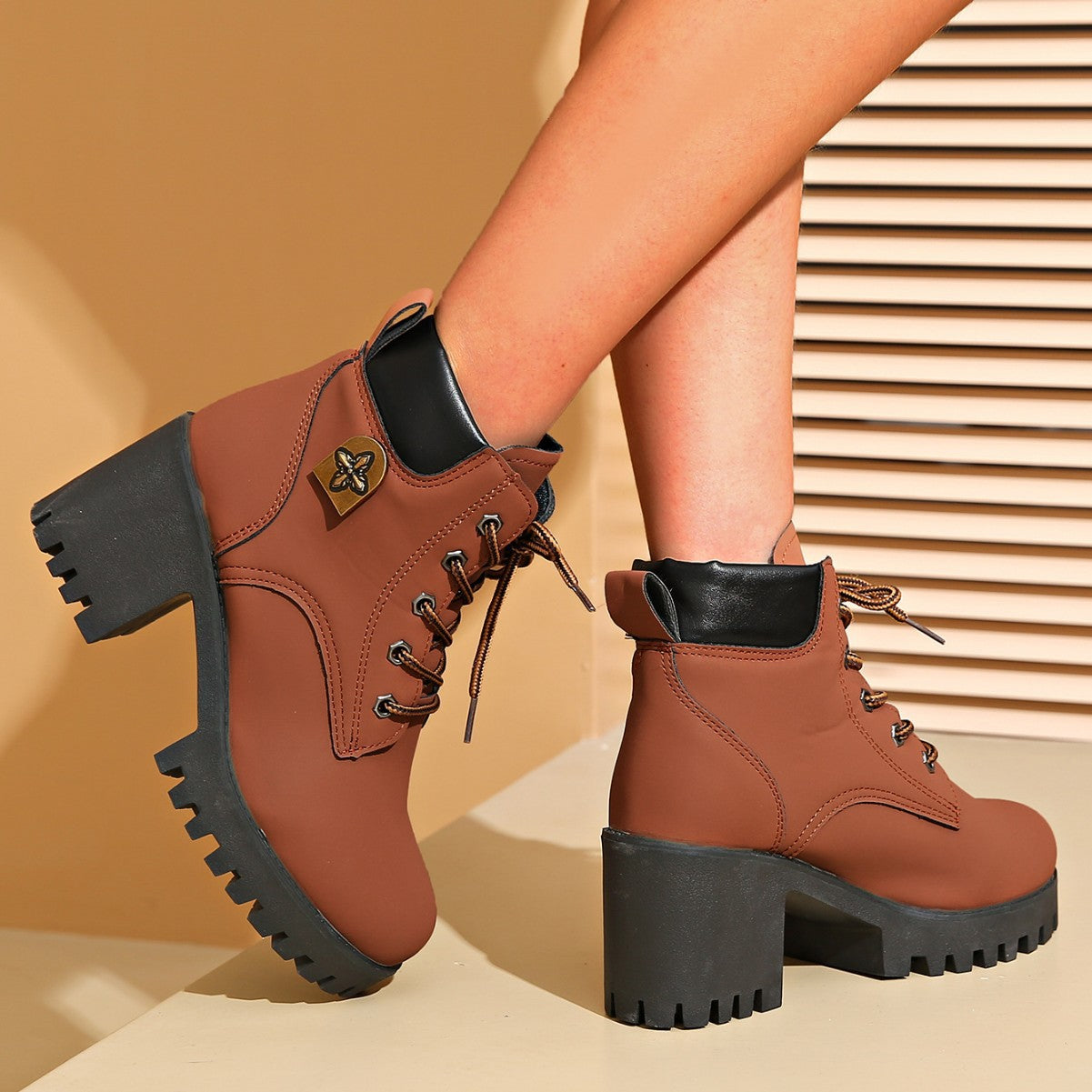 Chunky Heel Thick Bottom Boots