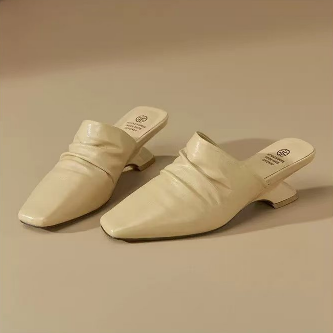 Leather French Style Slippers