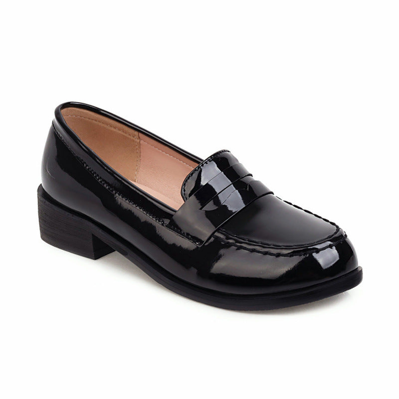 Retro Casual Solid Flats