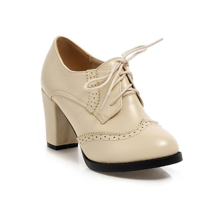 Chunky British-Style Heel Boots
