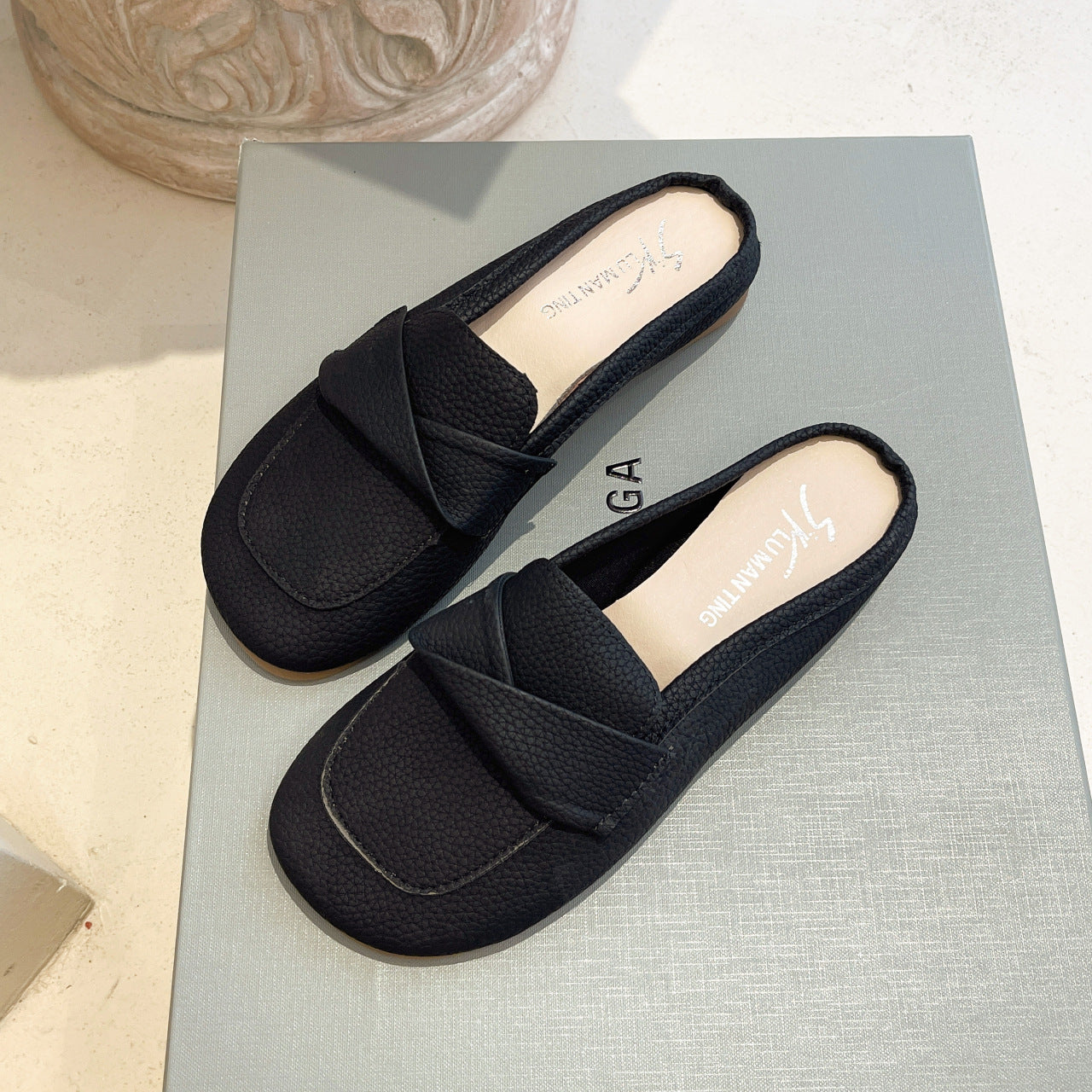 Closed Toe Half Loafer Slippers