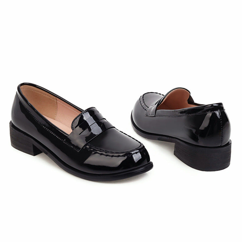 Retro Casual Solid Flats