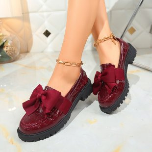 Bow Down | Patent Bow Loafers
