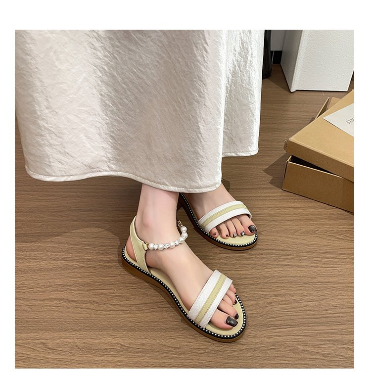 Easy Glow | Rhinestone Flat Sandals