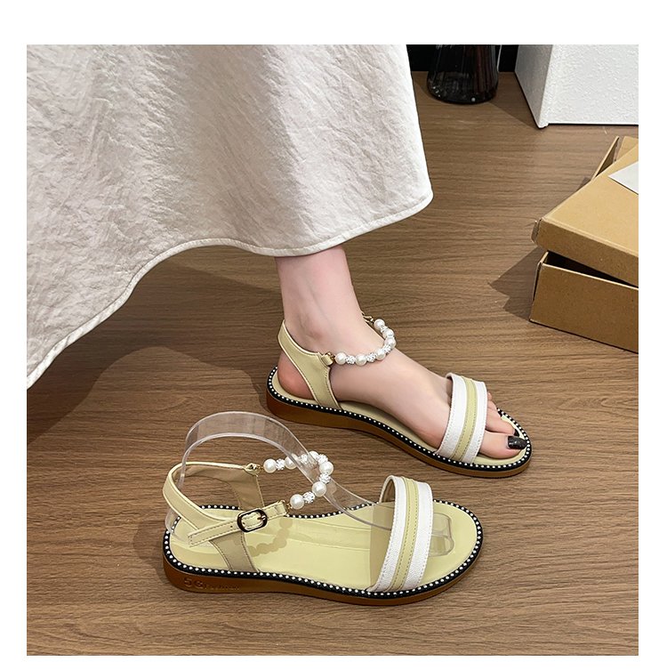 Easy Glow | Rhinestone Flat Sandals