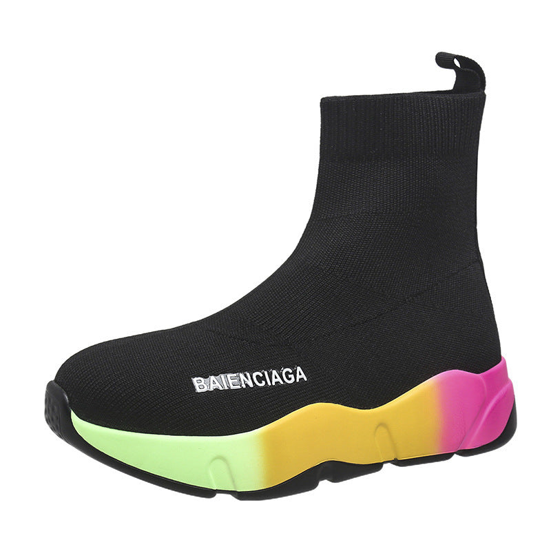 Knit Sock Platform Sneakers