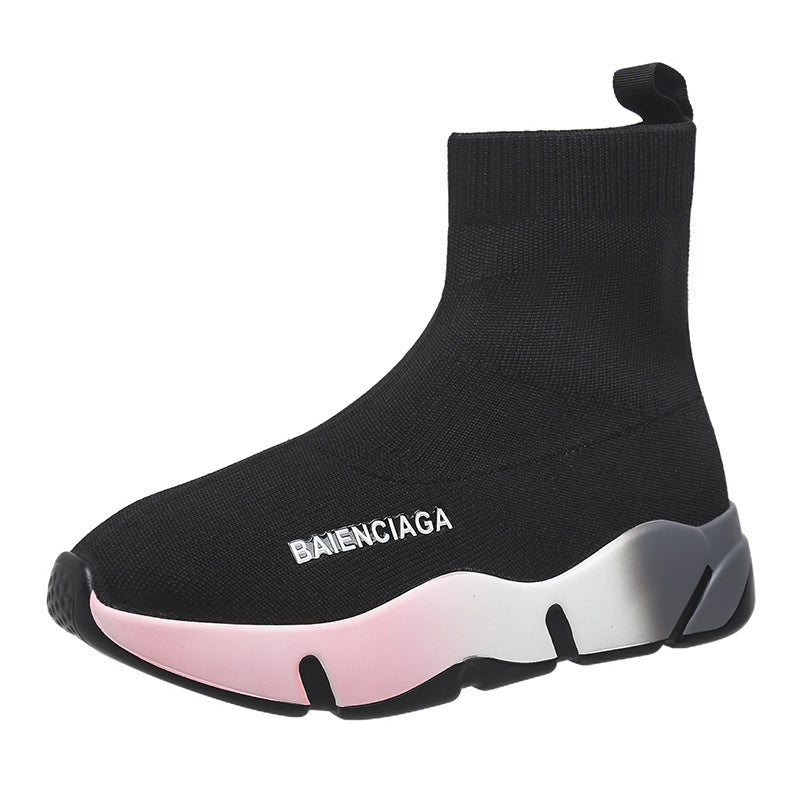 Knit Sock Platform Sneakers