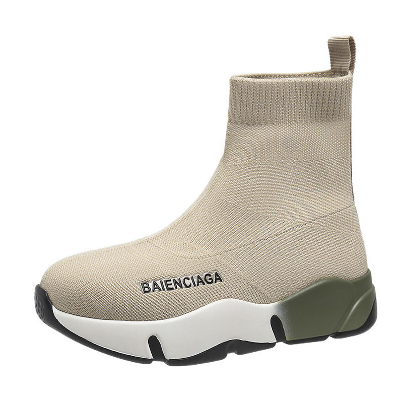 Knit Sock Platform Sneakers