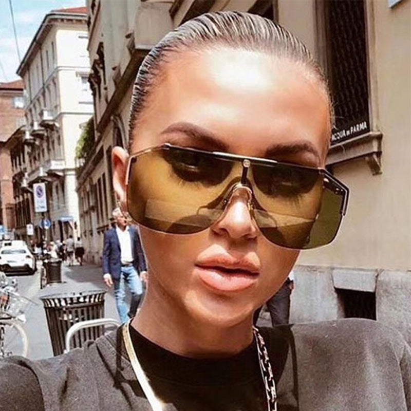 No Shade | Oversized Shield Sunglasses
