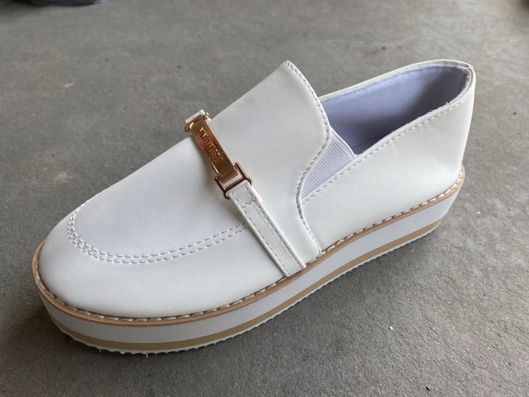 Round-Toe Platform Slip-On Sneakers