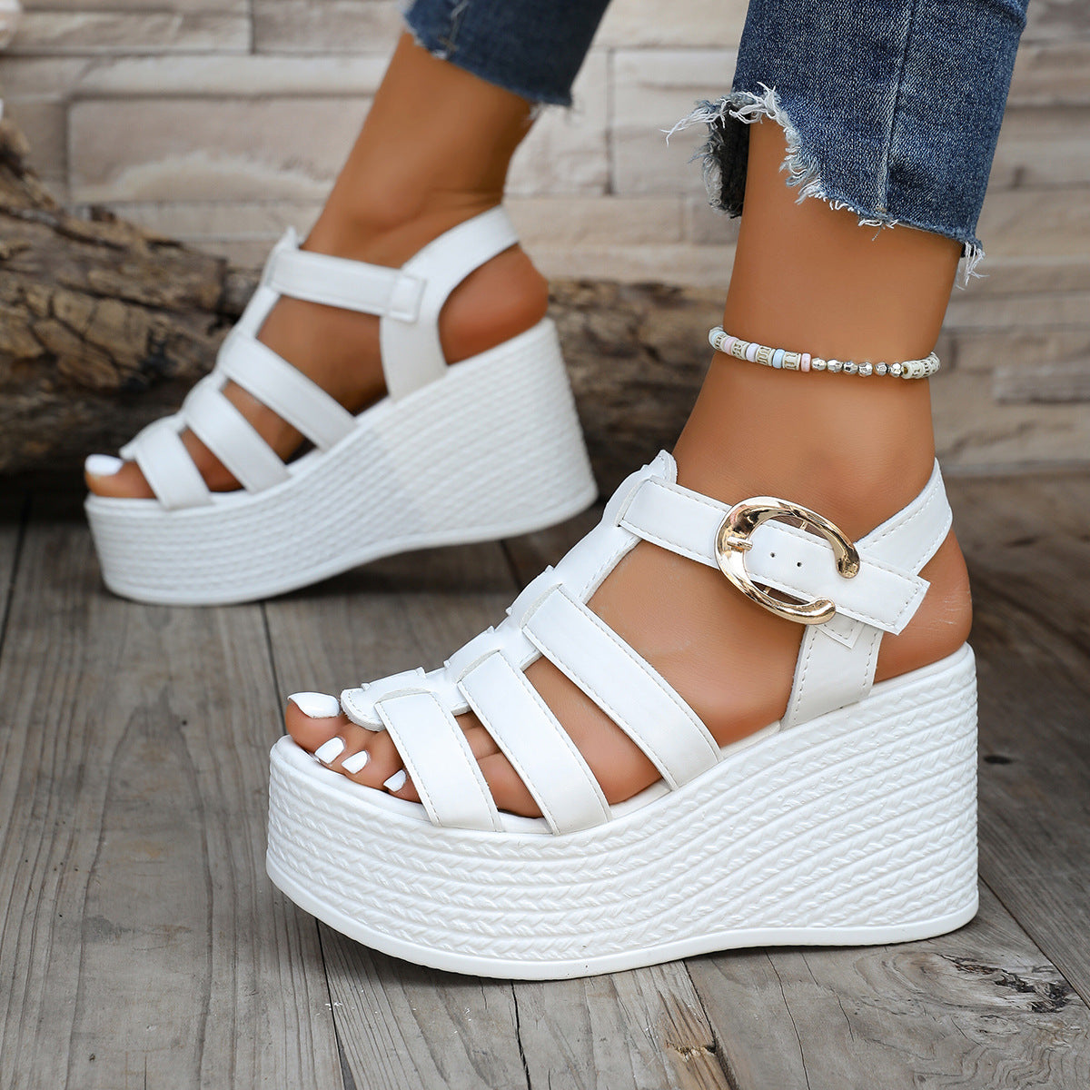 Wedge Thick-Soled Platform Sandals