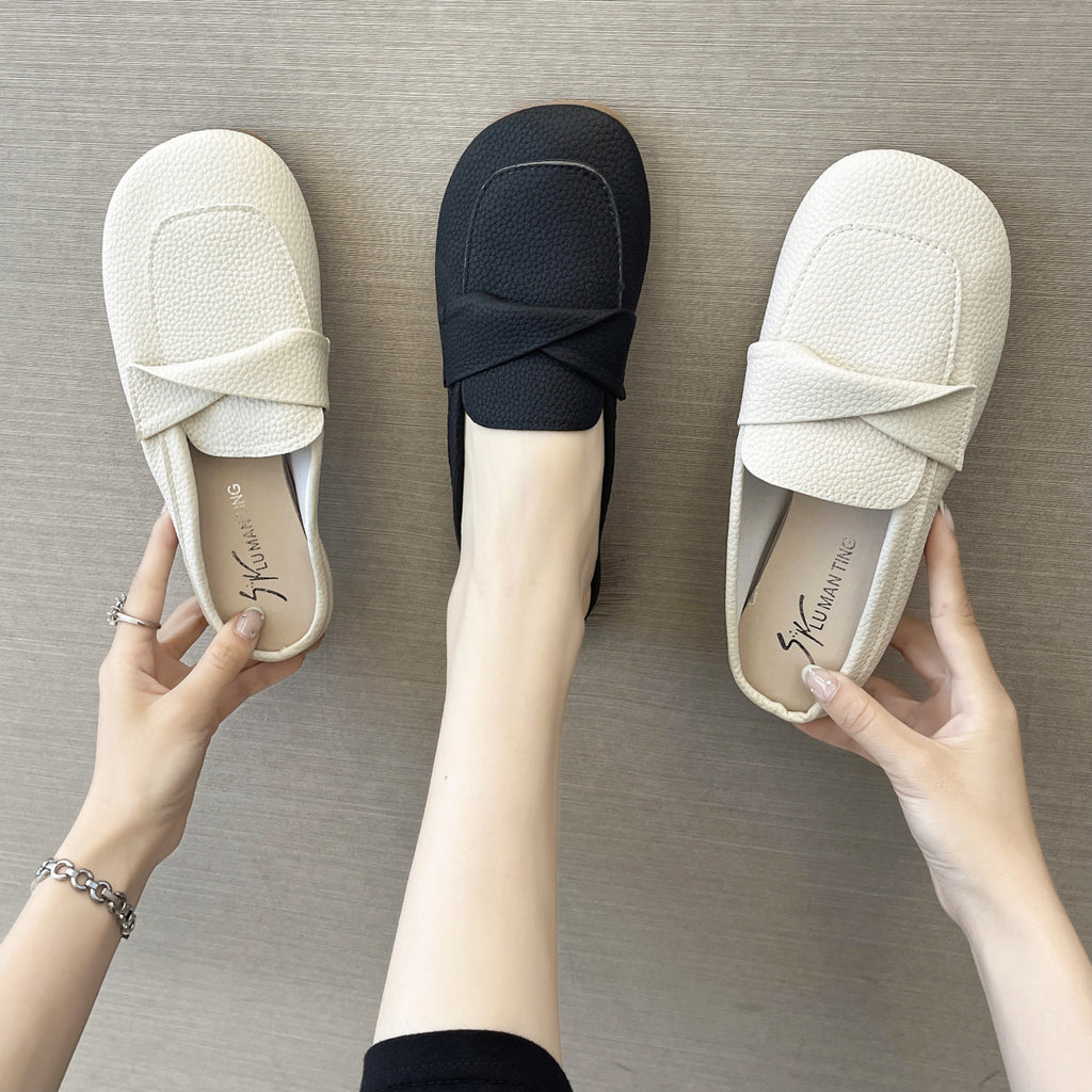 Closed Toe Half Loafer Slippers
