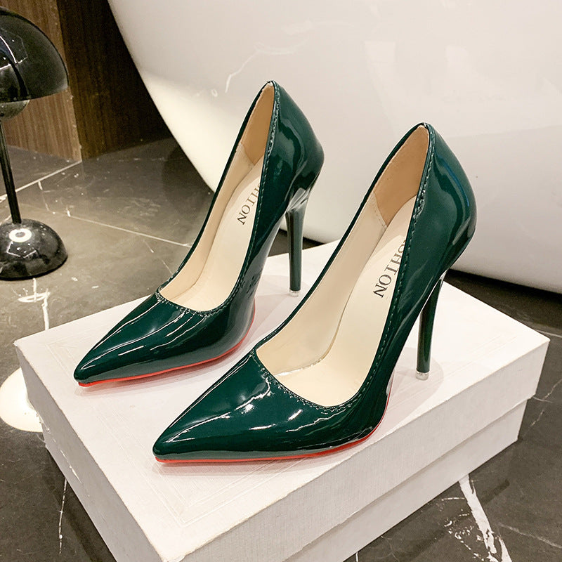 Red-Soled Pointed-Toe High Heels