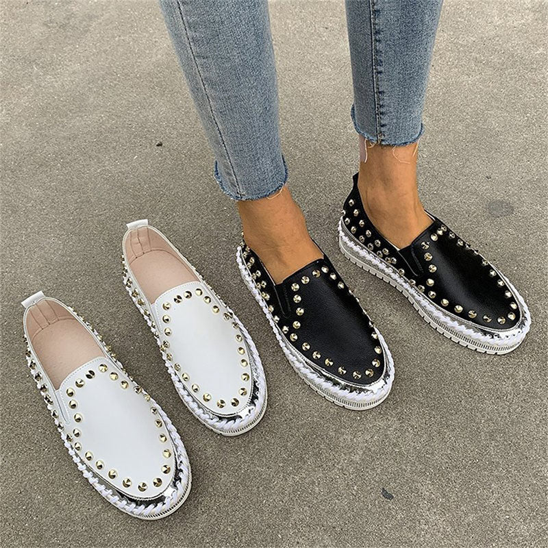 Rivet Flat Sneakers