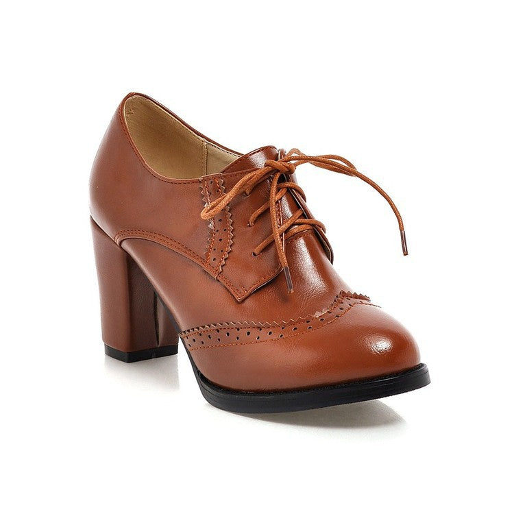 Chunky British-Style Heel Boots