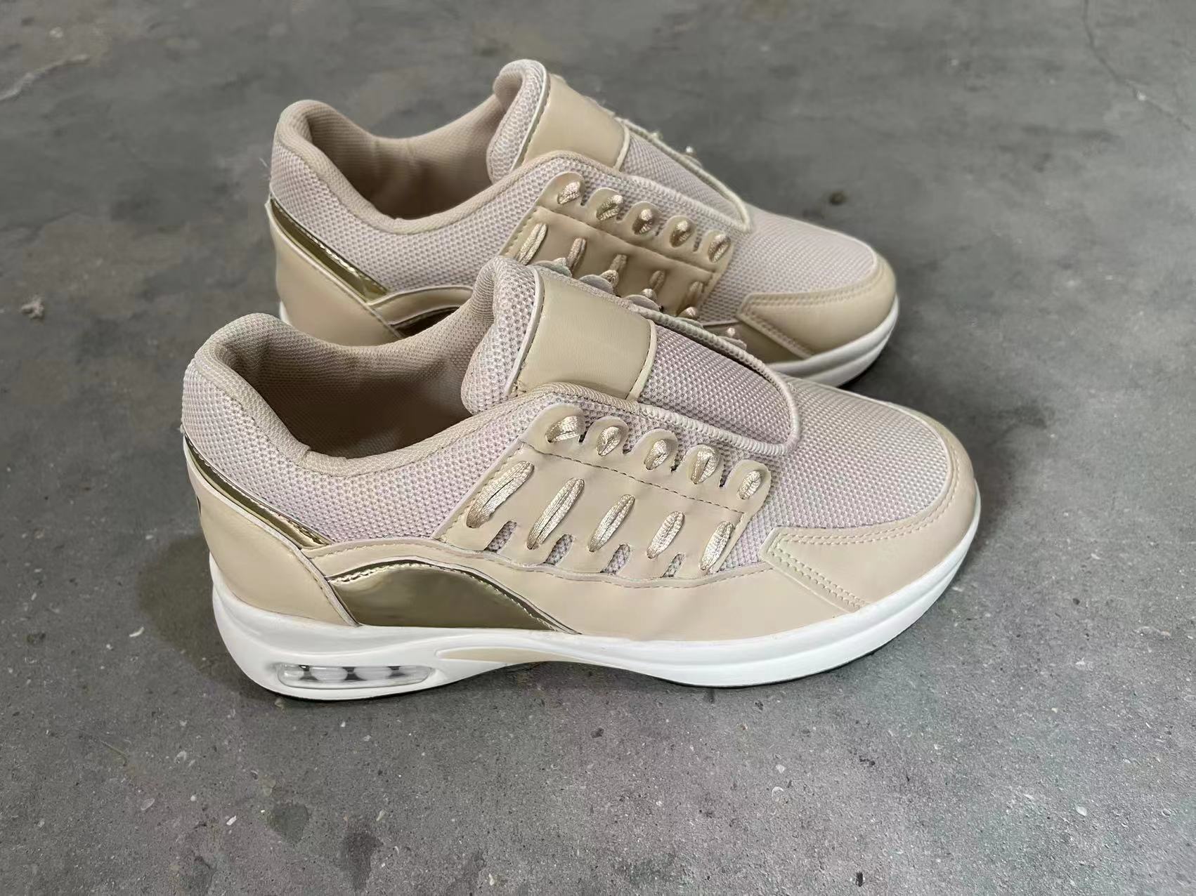 Wedge Running Sports Lace Up Sneakers