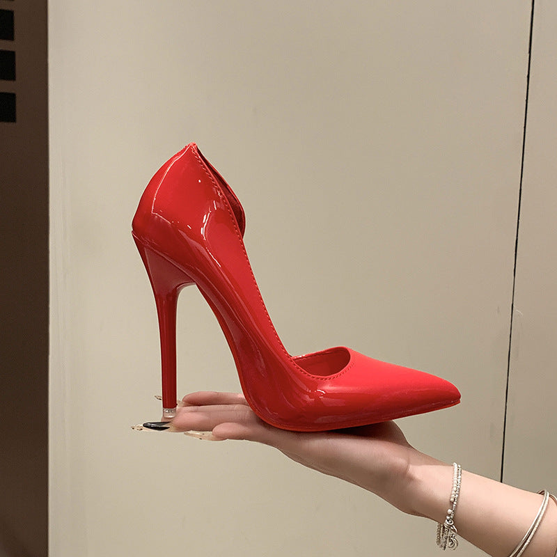 Red-Soled Pointed-Toe High Heels