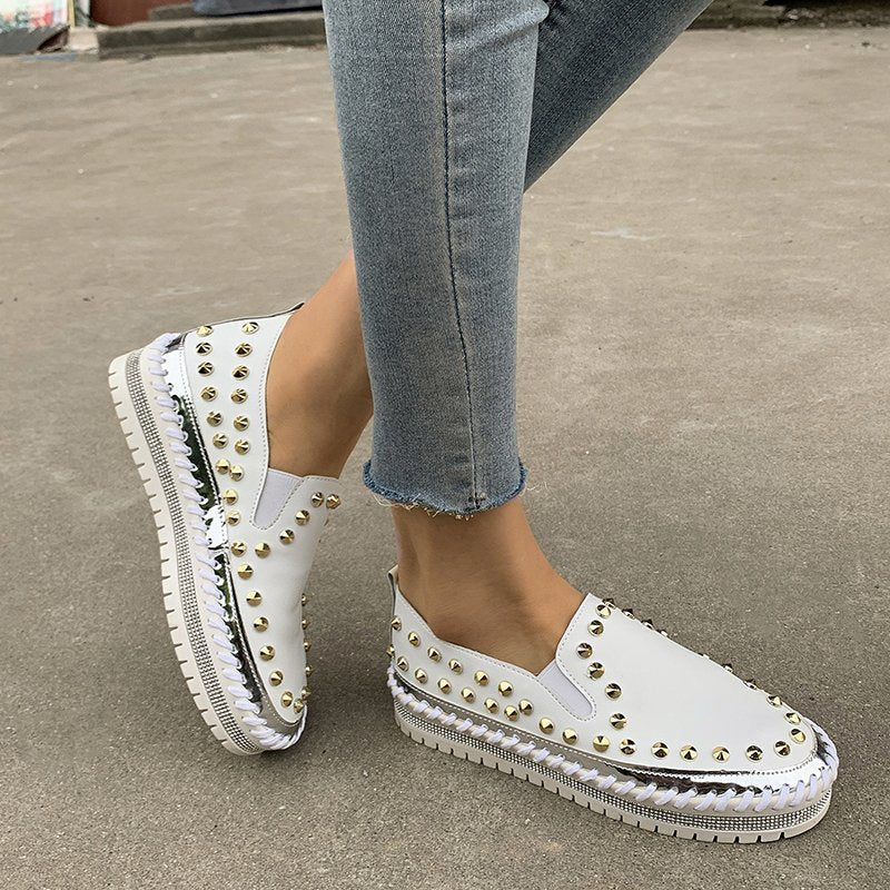 Rivet Flat Sneakers