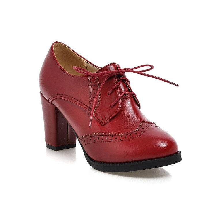Chunky British-Style Heel Boots