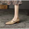 French Retro Pointed Toe Flats