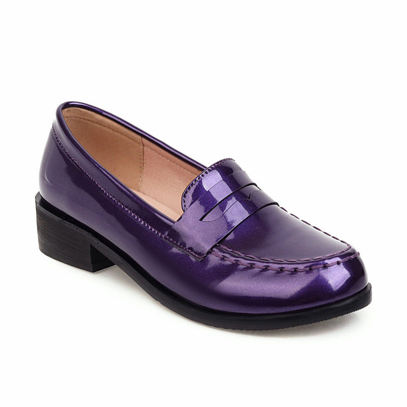 Retro Casual Solid Flats