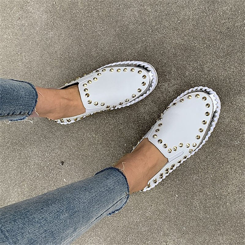Rivet Flat Sneakers