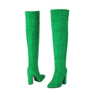 Pointed Toe Thermal Towel Boots