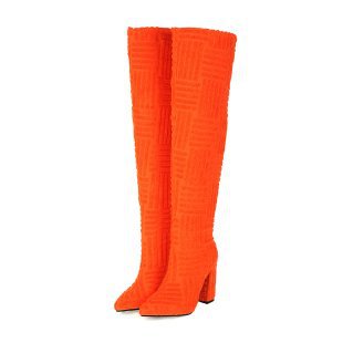 Pointed Toe Thermal Towel Boots